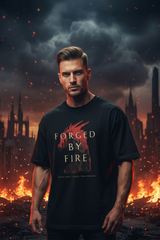 Forged by Fire Graphic Oversized Tshirt