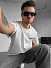 Bad Night Oversized T shirt (White)